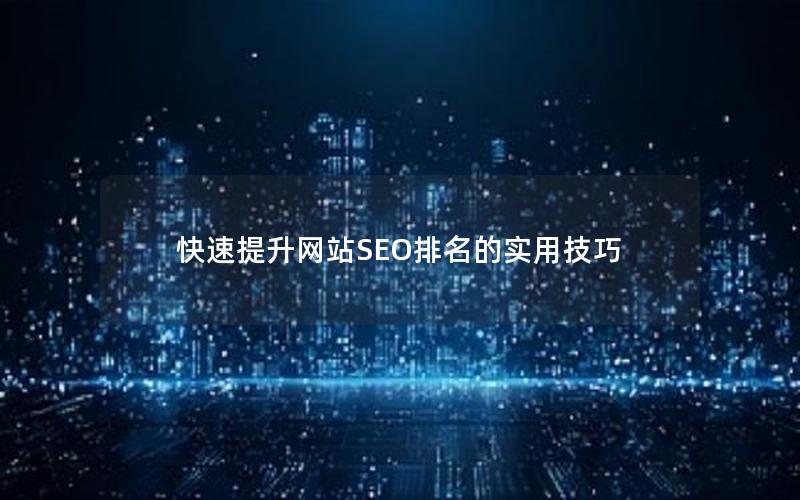 快速提升网站SEO排名的实用技巧