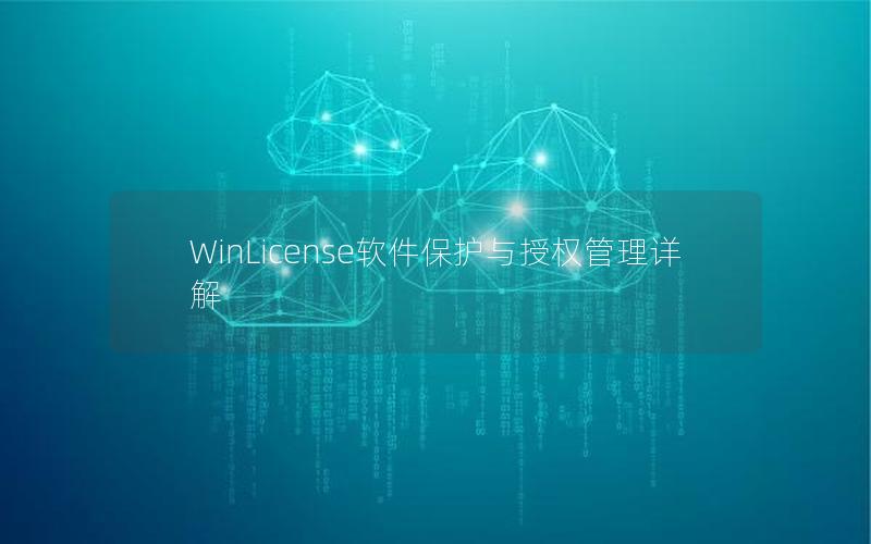 WinLicense软件保护与授权管理详解