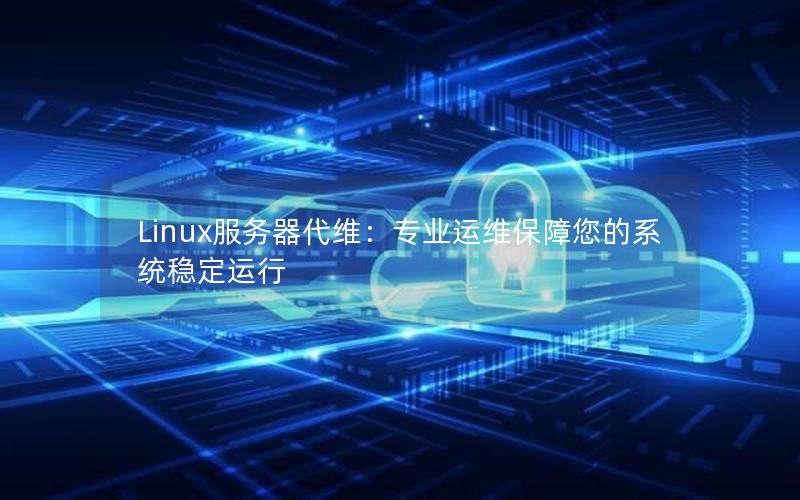 Linux服务器代维：专业运维保障您的系统稳定运行