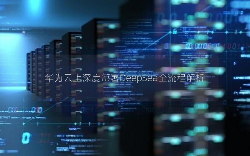 华为云上深度部署DeepSea全流程解析