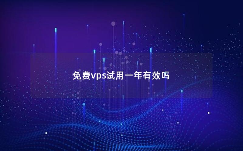 免费vps试用一年有效吗