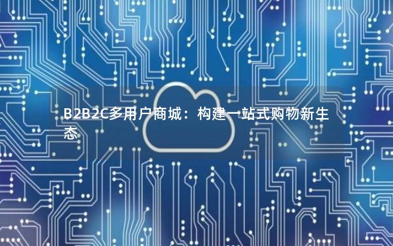 B2B2C多用户商城：构建一站式购物新生态