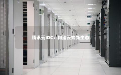 腾讯云IDC：构建云端新生态