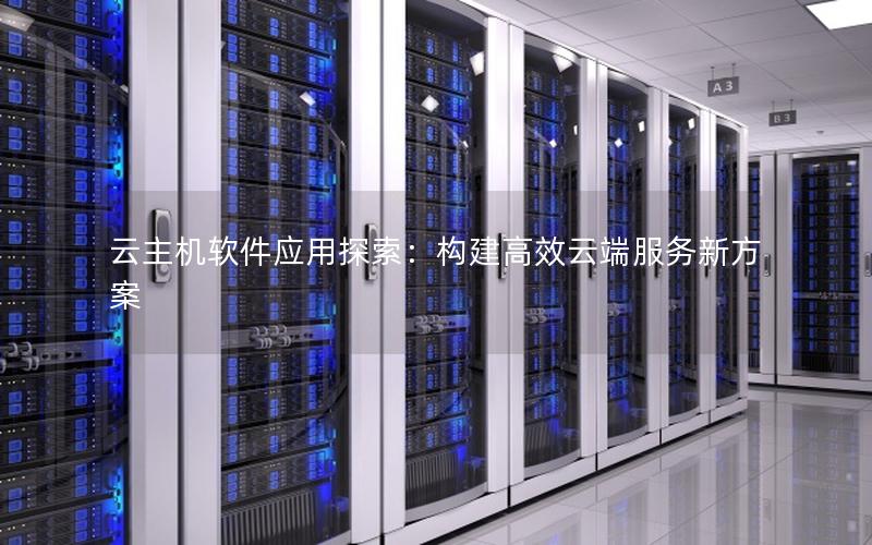 云主机软件应用探索：构建高效云端服务新方案