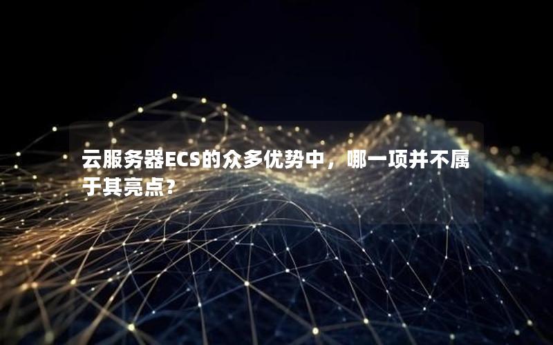 云服务器ECS的众多优势中，哪一项并不属于其亮点？