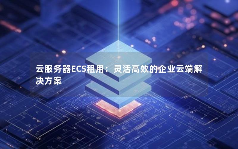 云服务器ECS租用：灵活高效的企业云端解决方案