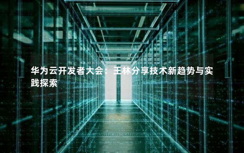 华为云开发者大会：王林分享技术新趋势与实践探索