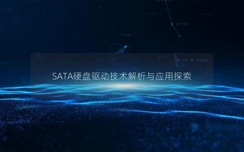 SATA硬盘驱动技术解析与应用探索