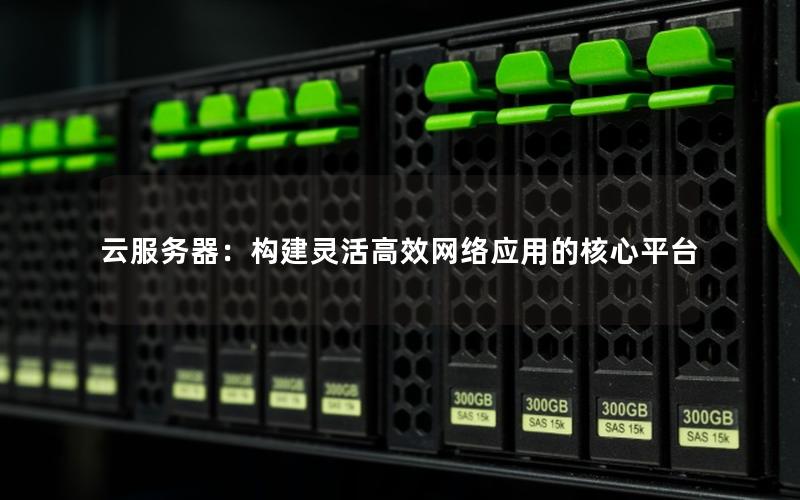 云服务器：构建灵活高效网络应用的核心平台