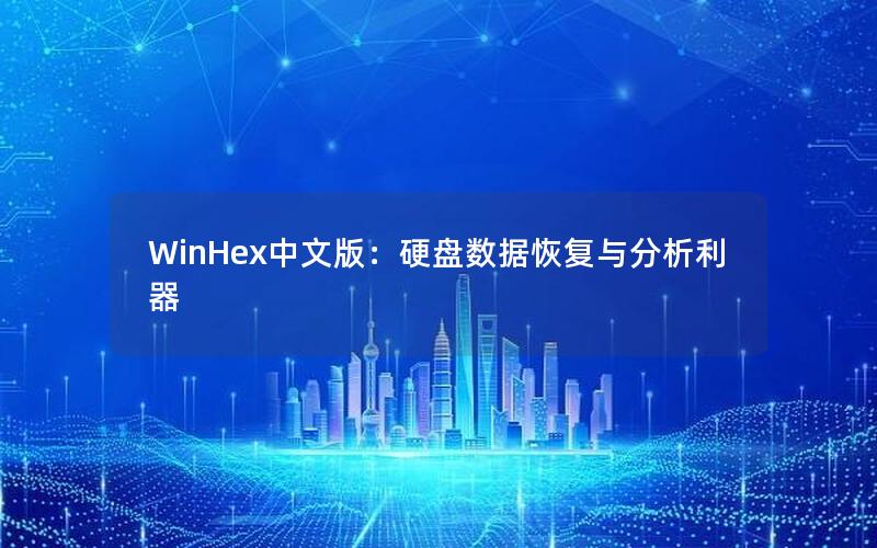 WinHex中文版：硬盘数据恢复与分析利器