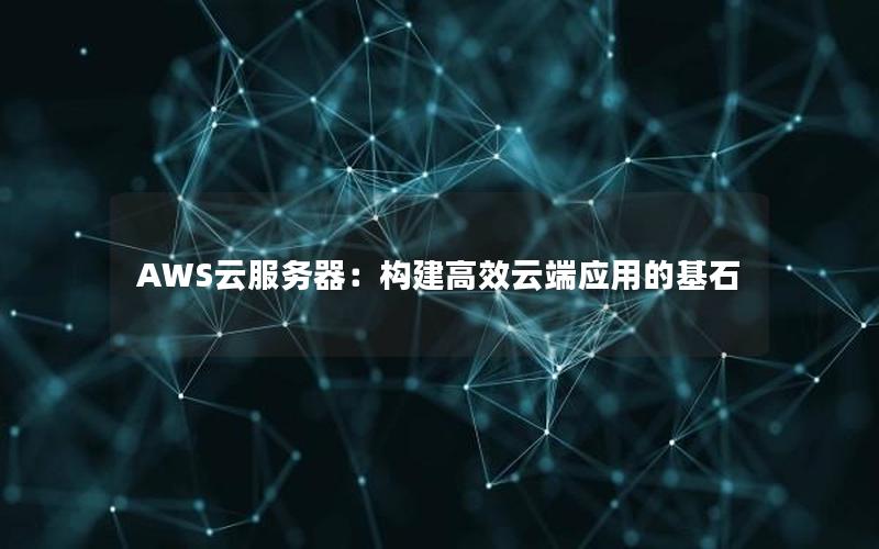 AWS云服务器：构建高效云端应用的基石