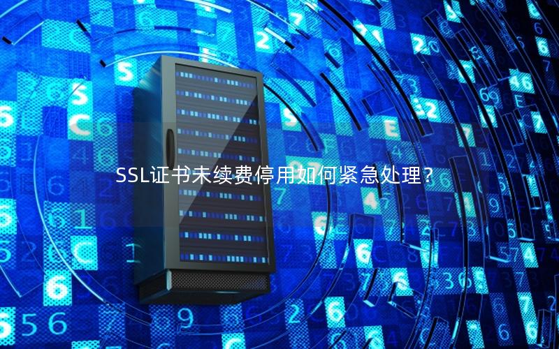 SSL证书未续费停用如何紧急处理？