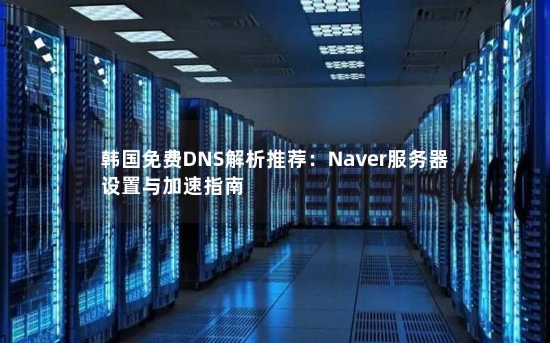 韩国免费DNS解析推荐：Naver服务器设置与加速指南