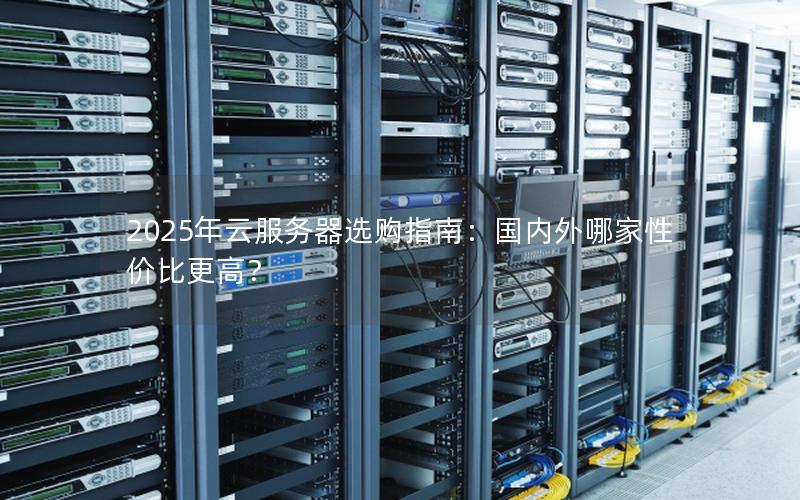 2025年云服务器选购指南：国内外哪家性价比更高？