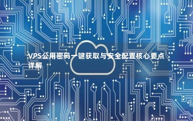 VPS公用密码一键获取与安全配置核心要点详解