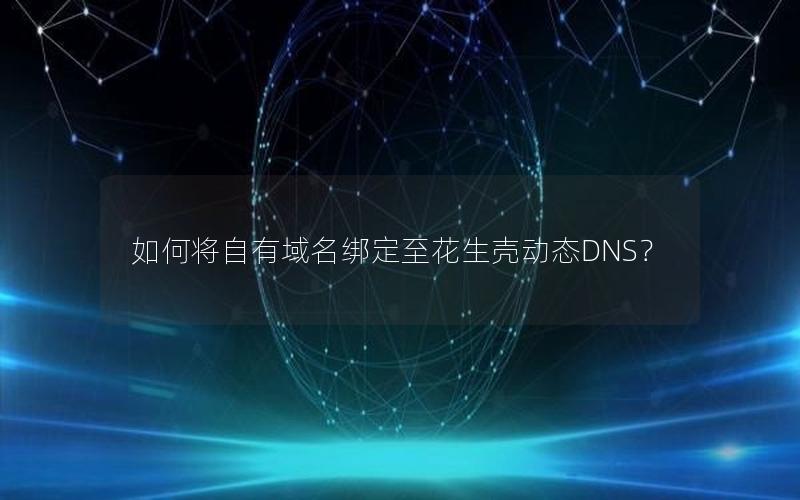 如何将自有域名绑定至花生壳动态DNS？