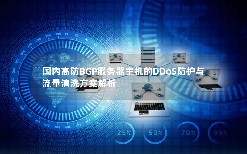 国内高防BGP服务器主机的DDoS防护与流量清洗方案解析