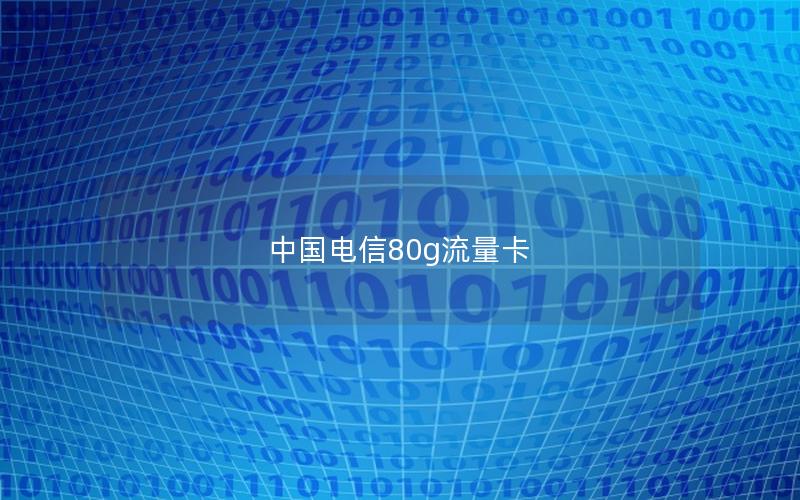 中国电信80g流量卡