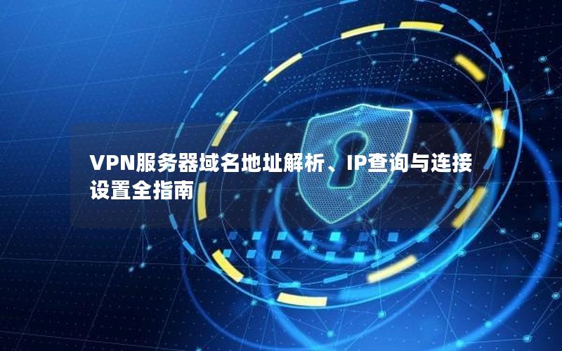 VPN服务器域名地址解析、IP查询与连接设置全指南