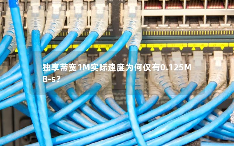 独享带宽1M实际速度为何仅有0.125MB-s？