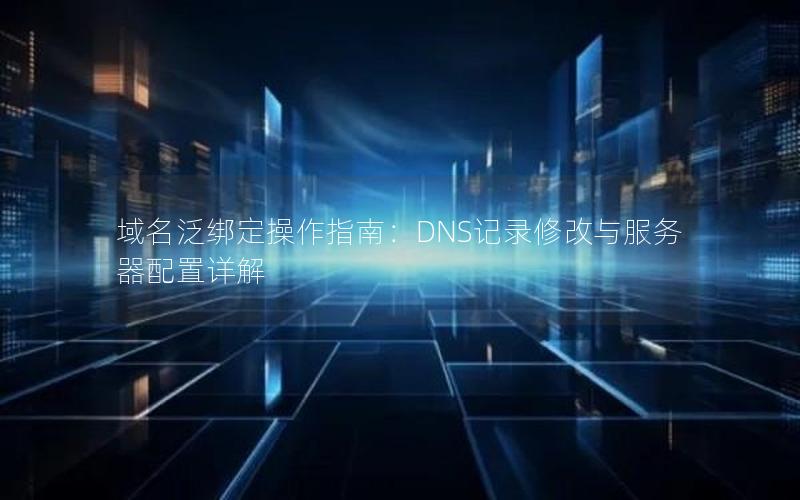 域名泛绑定操作指南：DNS记录修改与服务器配置详解