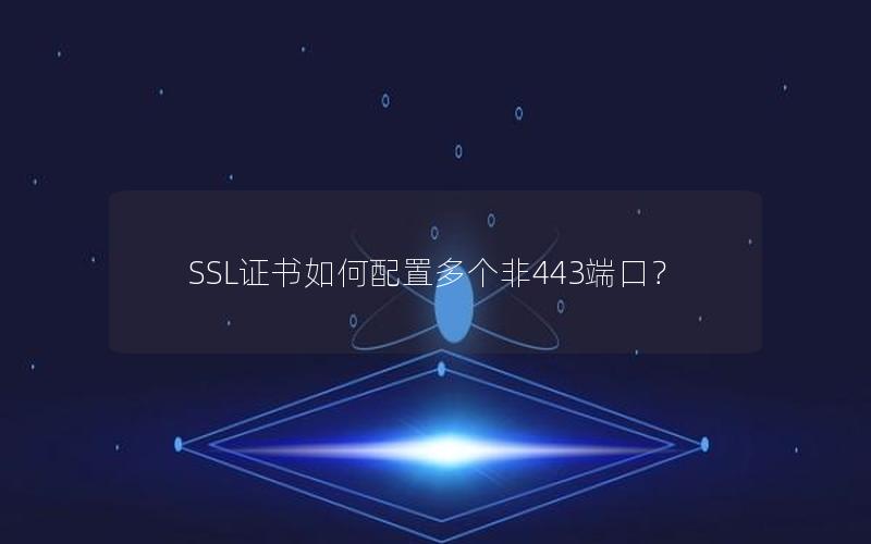 SSL证书如何配置多个非443端口？