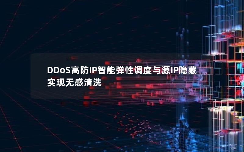 DDoS高防IP智能弹性调度与源IP隐藏实现无感清洗