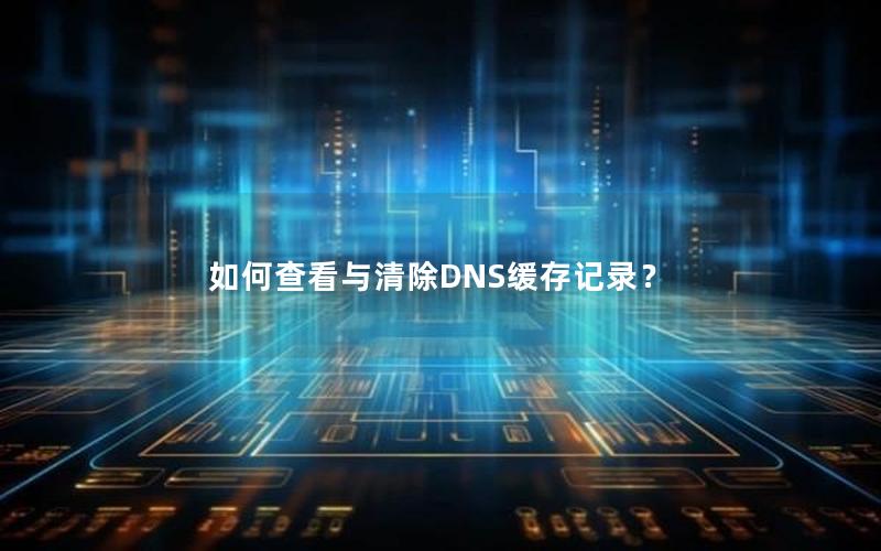 如何查看与清除DNS缓存记录？