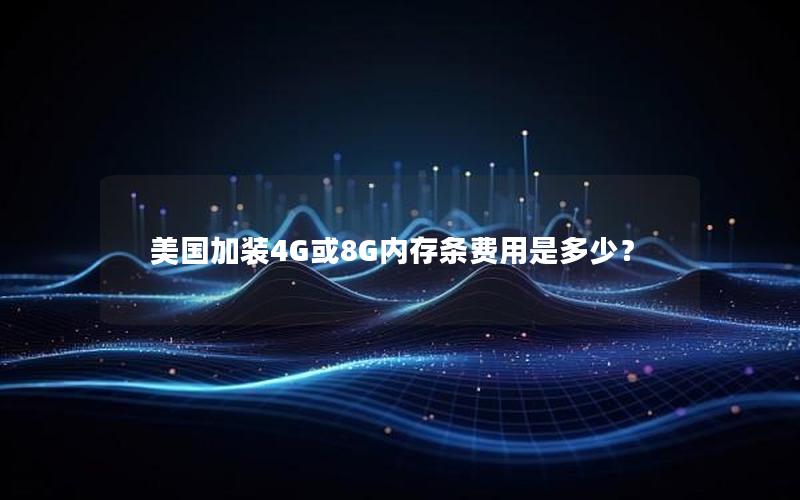 美国加装4G或8G内存条费用是多少？