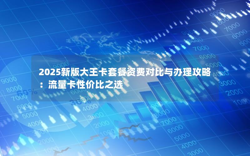 2025新版大王卡套餐资费对比与办理攻略：流量卡性价比之选