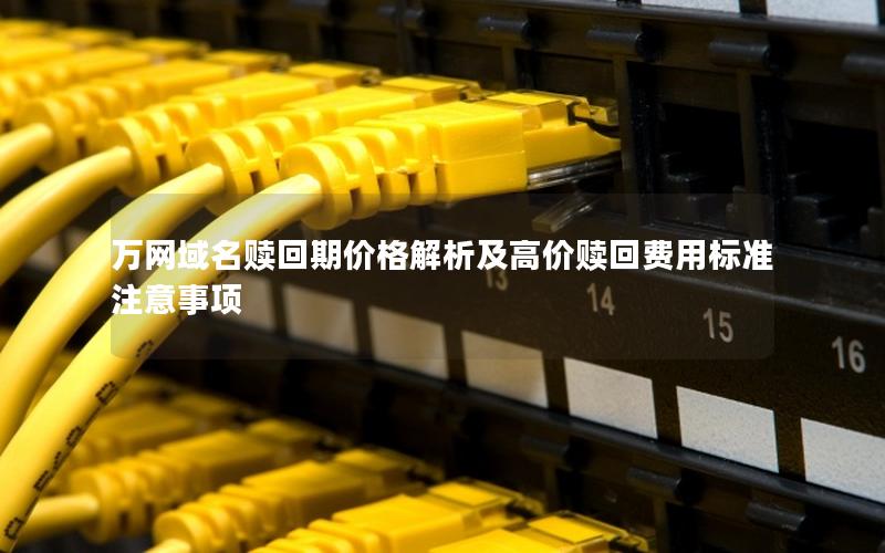 万网域名赎回期价格解析及高价赎回费用标准注意事项