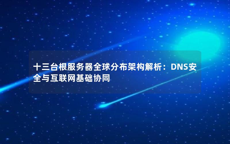 十三台根服务器全球分布架构解析：DNS安全与互联网基础协同