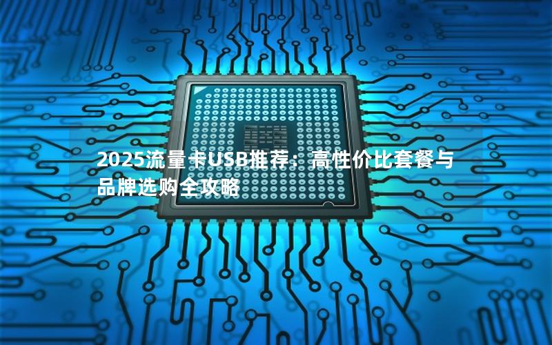 2025流量卡USB推荐：高性价比套餐与品牌选购全攻略