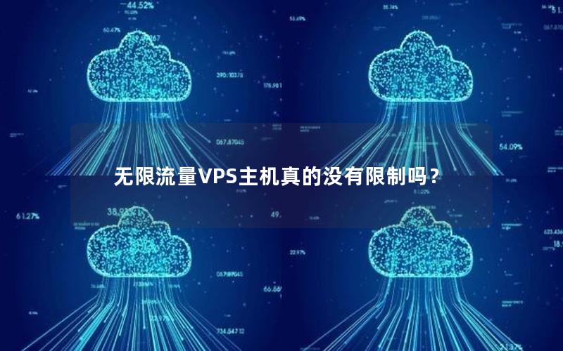 无限流量VPS主机真的没有限制吗？