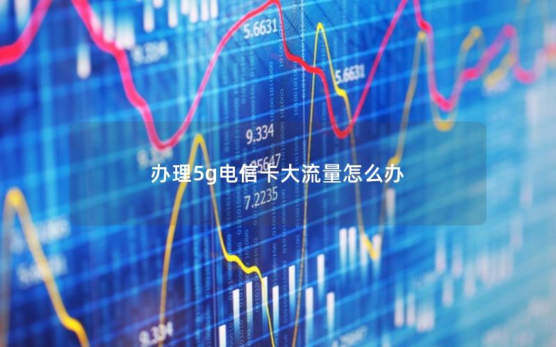 办理5g电信卡大流量怎么办