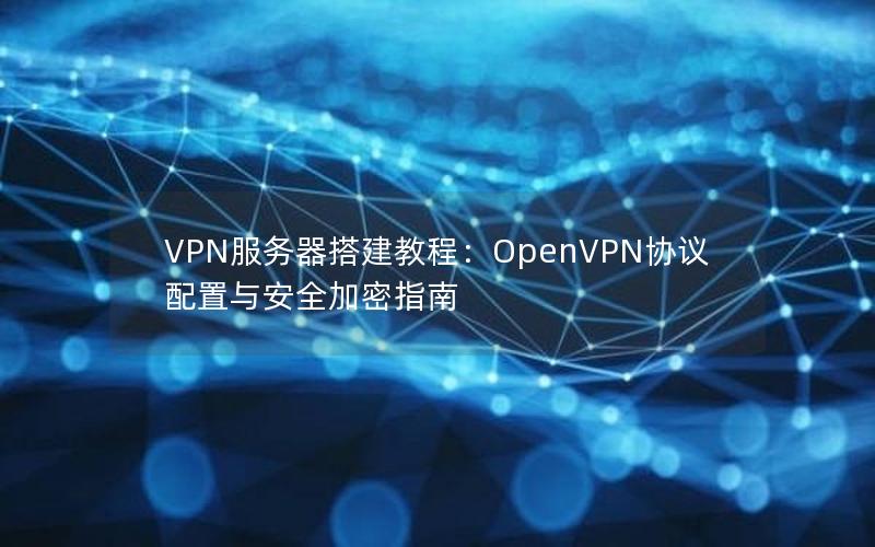 VPN服务器搭建教程：OpenVPN协议配置与安全加密指南