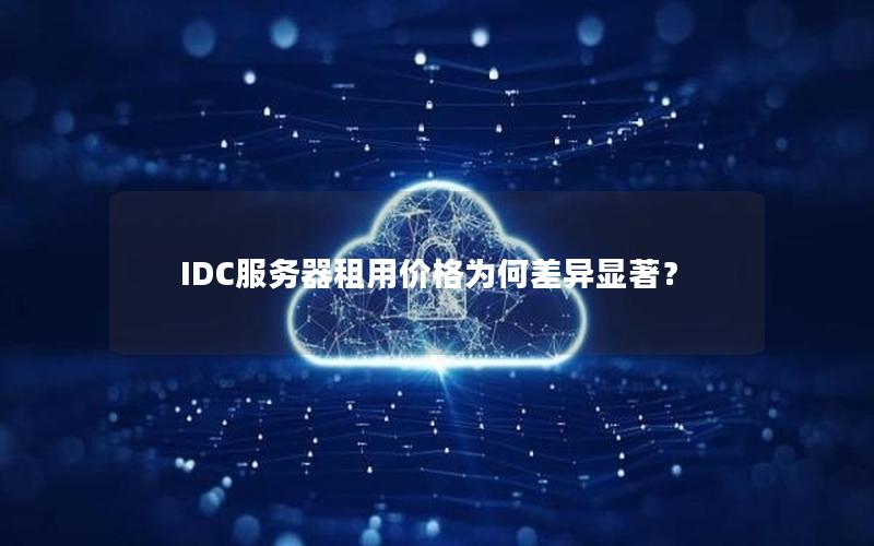 IDC服务器租用价格为何差异显著？