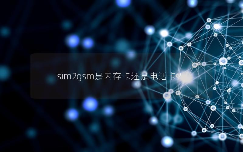 sim2gsm是内存卡还是电话卡？