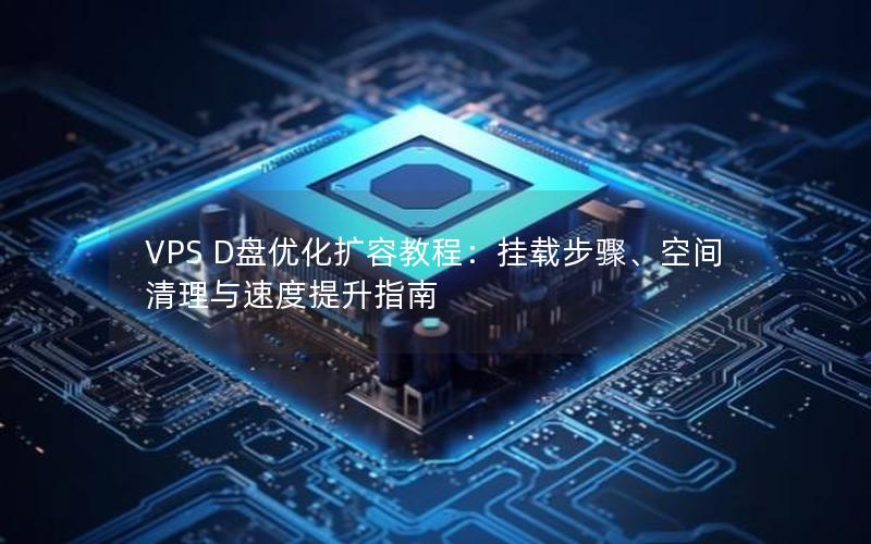 VPS D盘优化扩容教程：挂载步骤、空间清理与速度提升指南