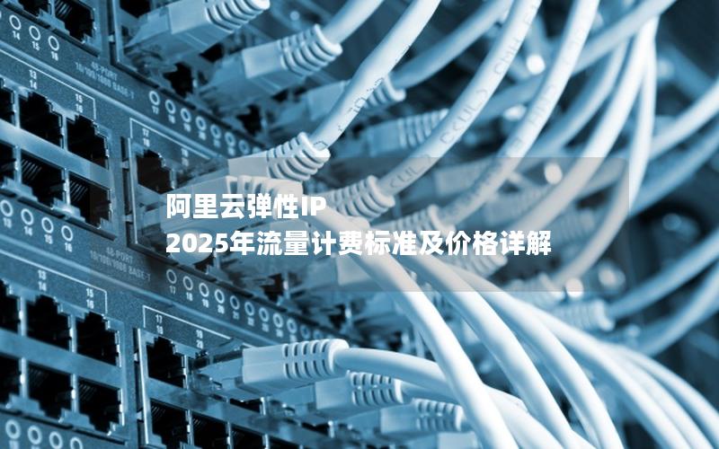 阿里云弹性IP 2025年流量计费标准及价格详解