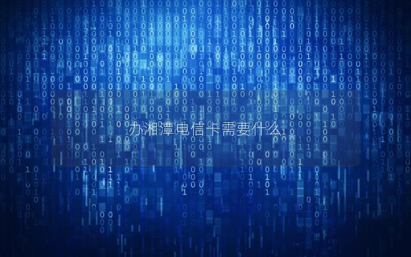 办湘潭电信卡需要什么