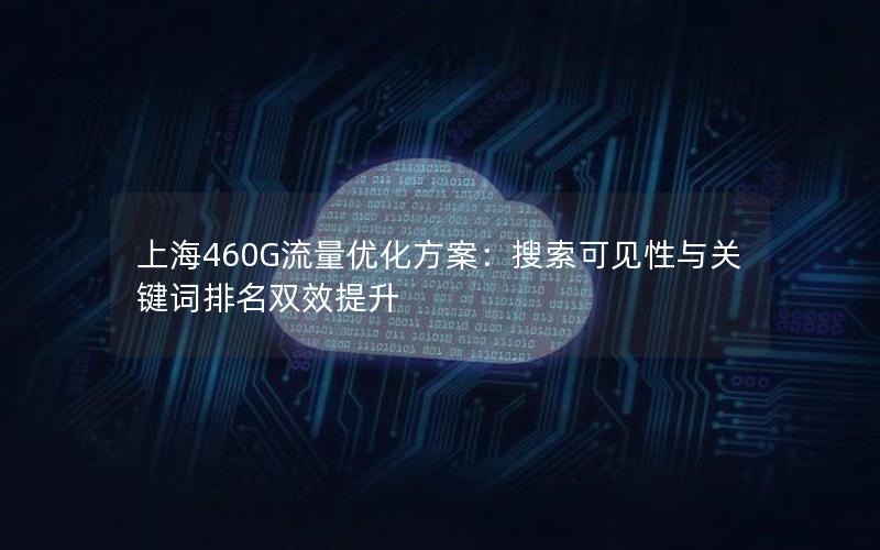 上海460G流量优化方案：搜索可见性与关键词排名双效提升