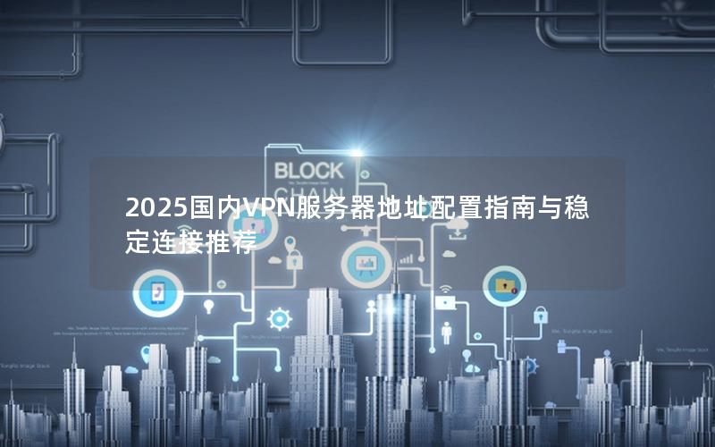 2025国内VPN服务器地址配置指南与稳定连接推荐