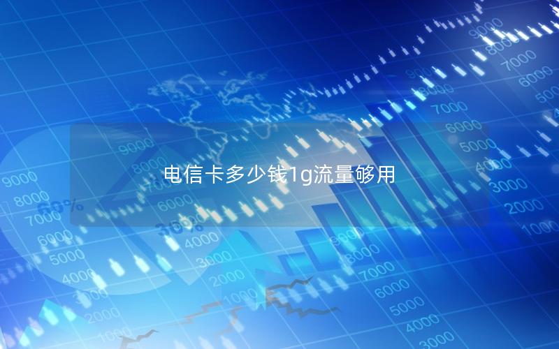 电信卡多少钱1g流量够用