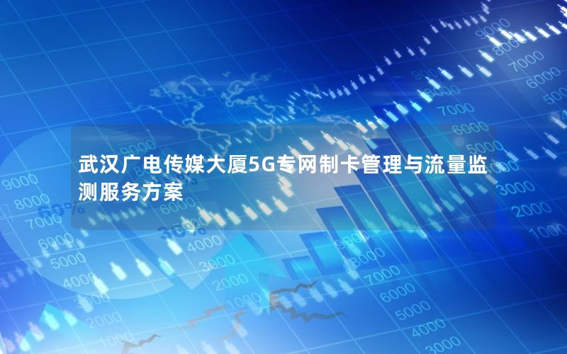 武汉广电传媒大厦5G专网制卡管理与流量监测服务方案