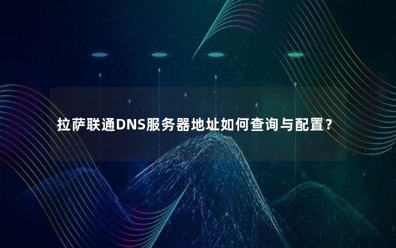 拉萨联通DNS服务器地址如何查询与配置？