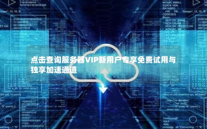 点击查询服务器VIP新用户专享免费试用与独享加速通道