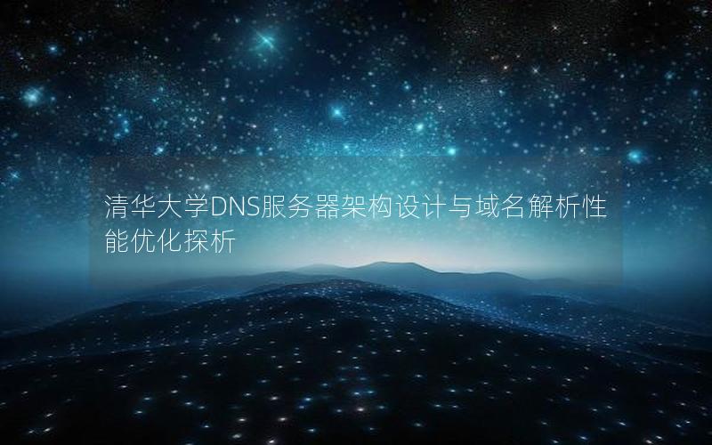 清华大学DNS服务器架构设计与域名解析性能优化探析