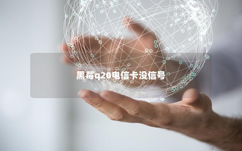 黑莓q20电信卡没信号