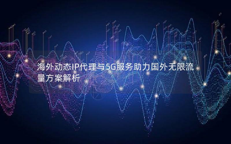 海外动态IP代理与5G服务助力国外无限流量方案解析